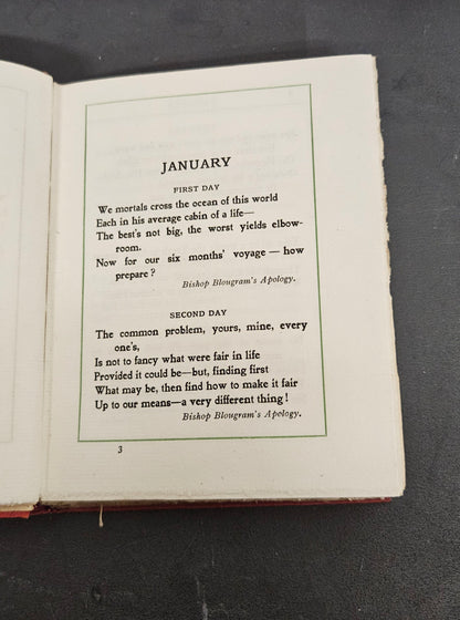 Through the Year with Browning A Day Book of Choice Passages Hardback