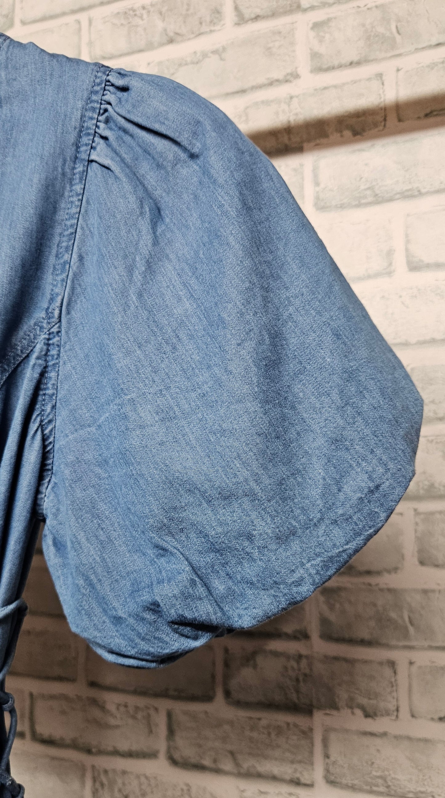 Nobody's Child Blue Magnolia Denim Mini Dress Size 4