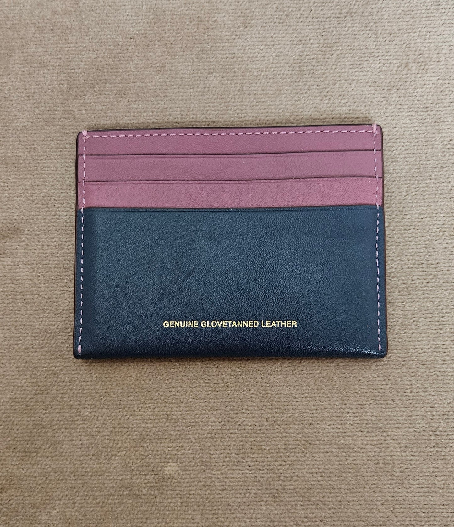 Coach Two Tone Leather Card Holder