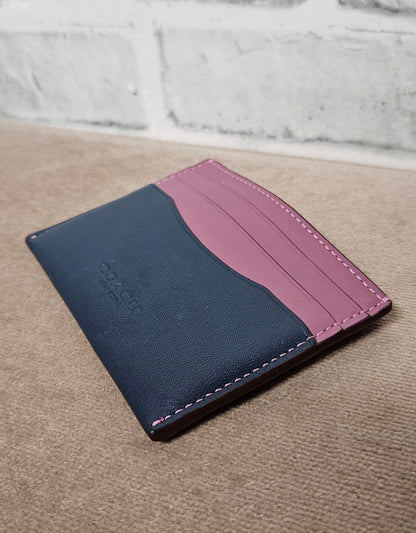 Coach Two Tone Leather Card Holder