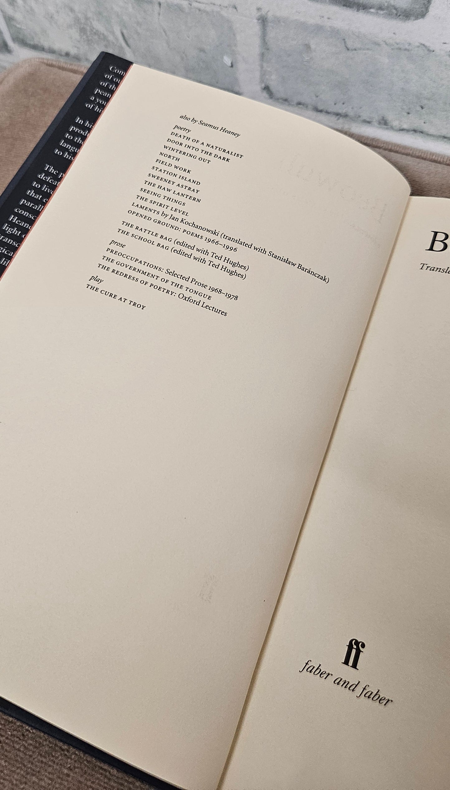 Beowulf translated by Seamus Heaney Hardback 1999