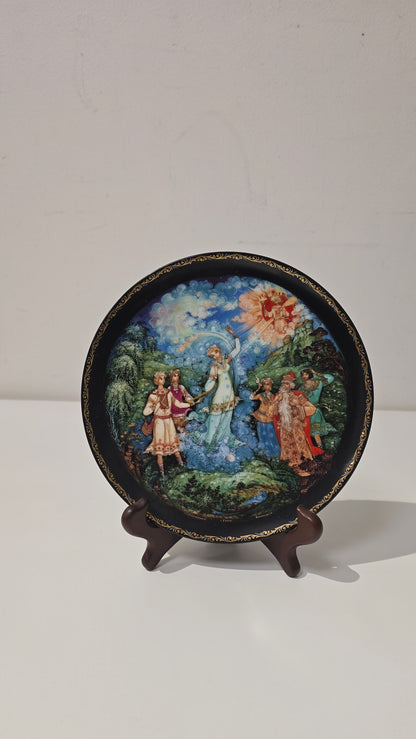 1990 Russian Vintage porcelain collector's plate - Love's Finale