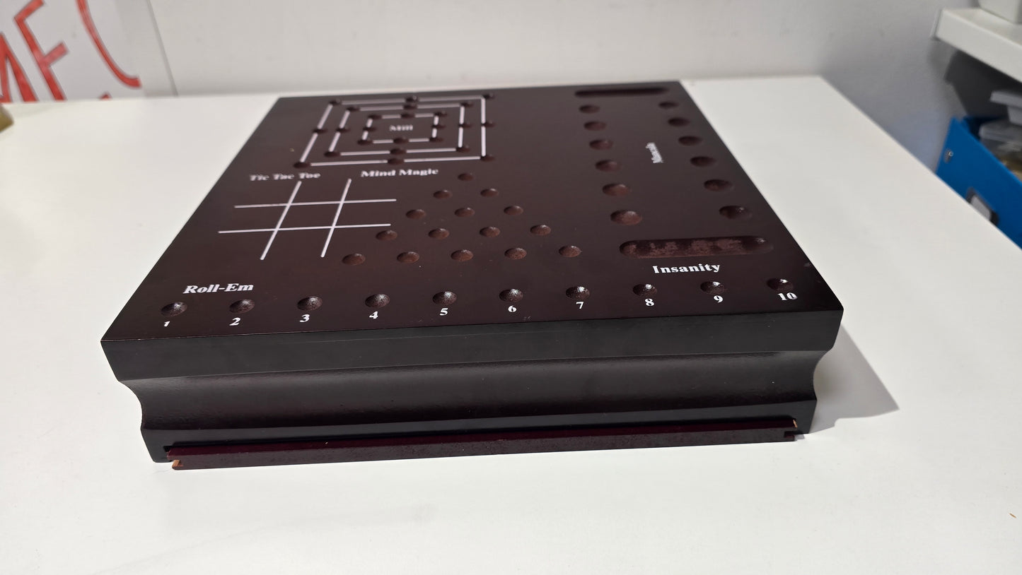 Spin Master 10 Game Set in Wooden Cabinet