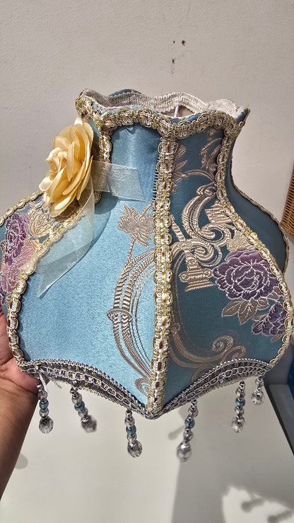Victorian Inspired Lamp shade with beaded tassels