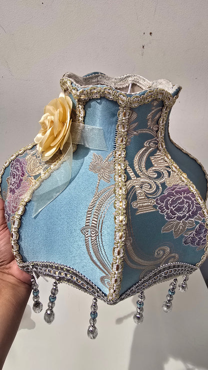 Victorian Inspired Lamp shade with beaded tassels