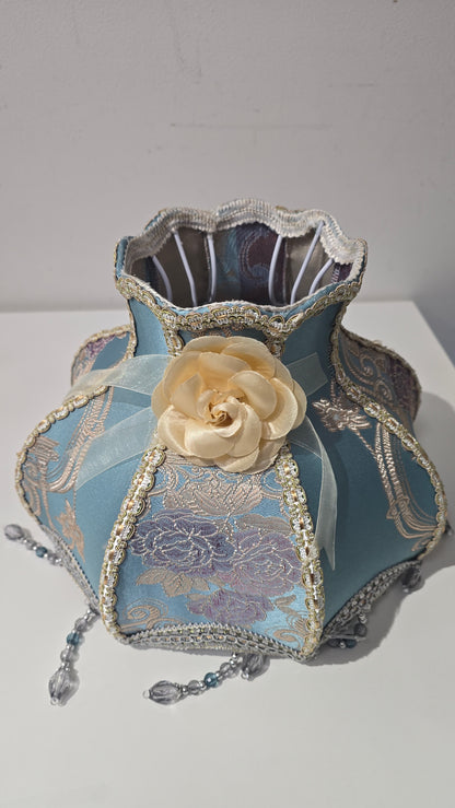 Victorian Inspired Lamp shade with beaded tassels