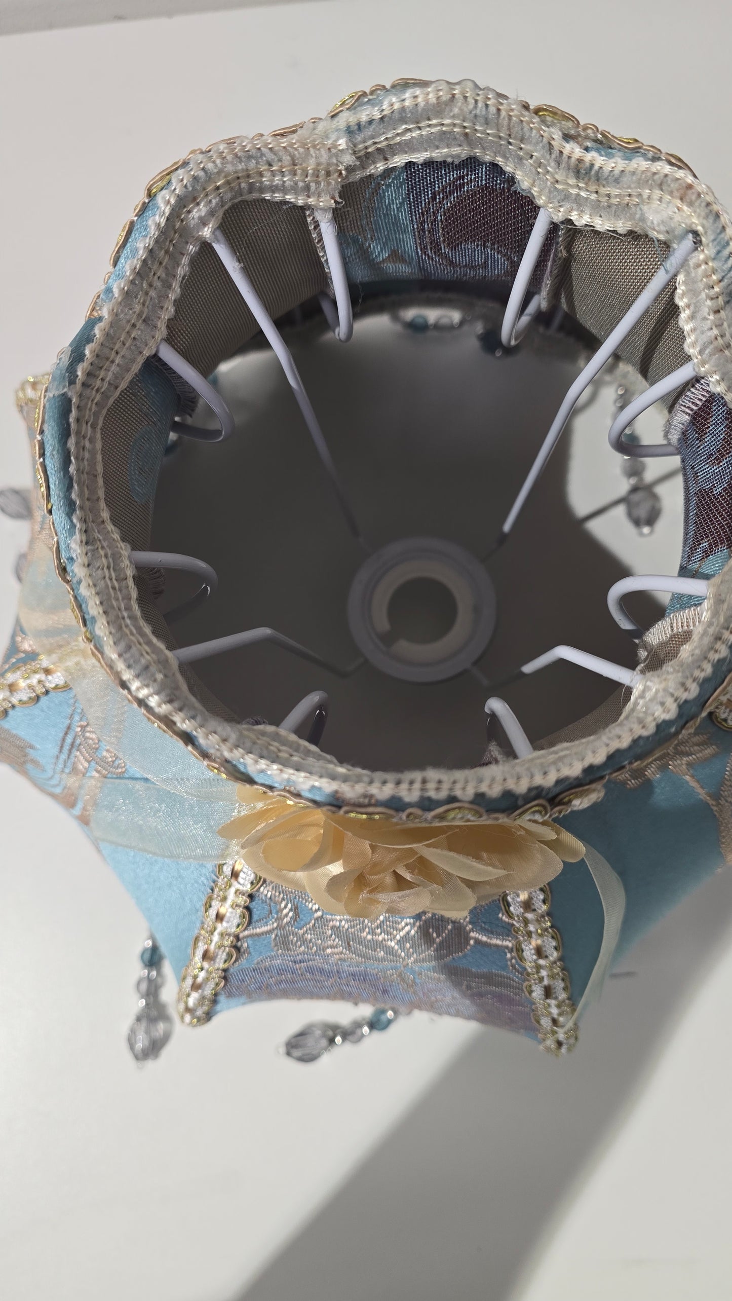 Victorian Inspired Lamp shade with beaded tassels