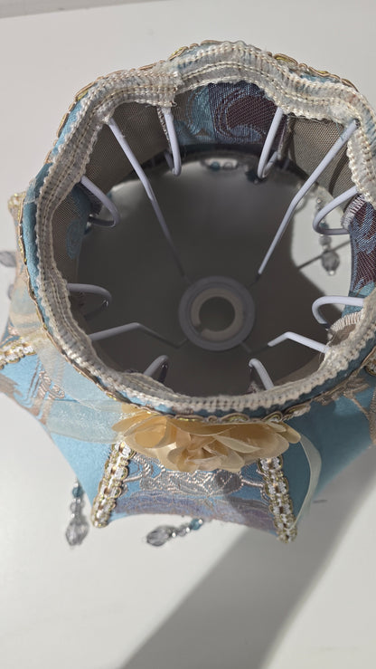 Victorian Inspired Lamp shade with beaded tassels