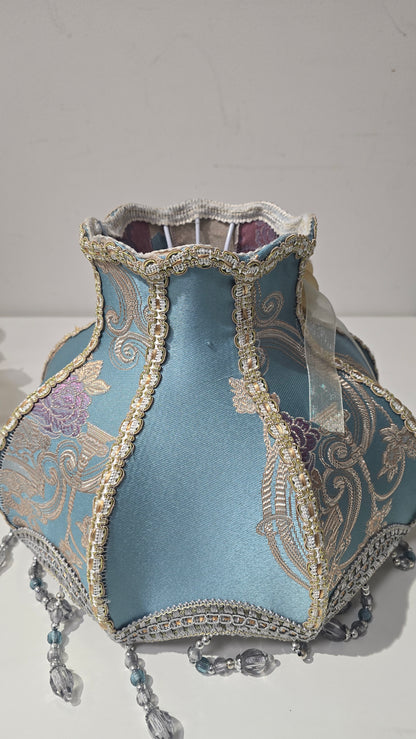 Victorian Inspired Lamp shade with beaded tassels