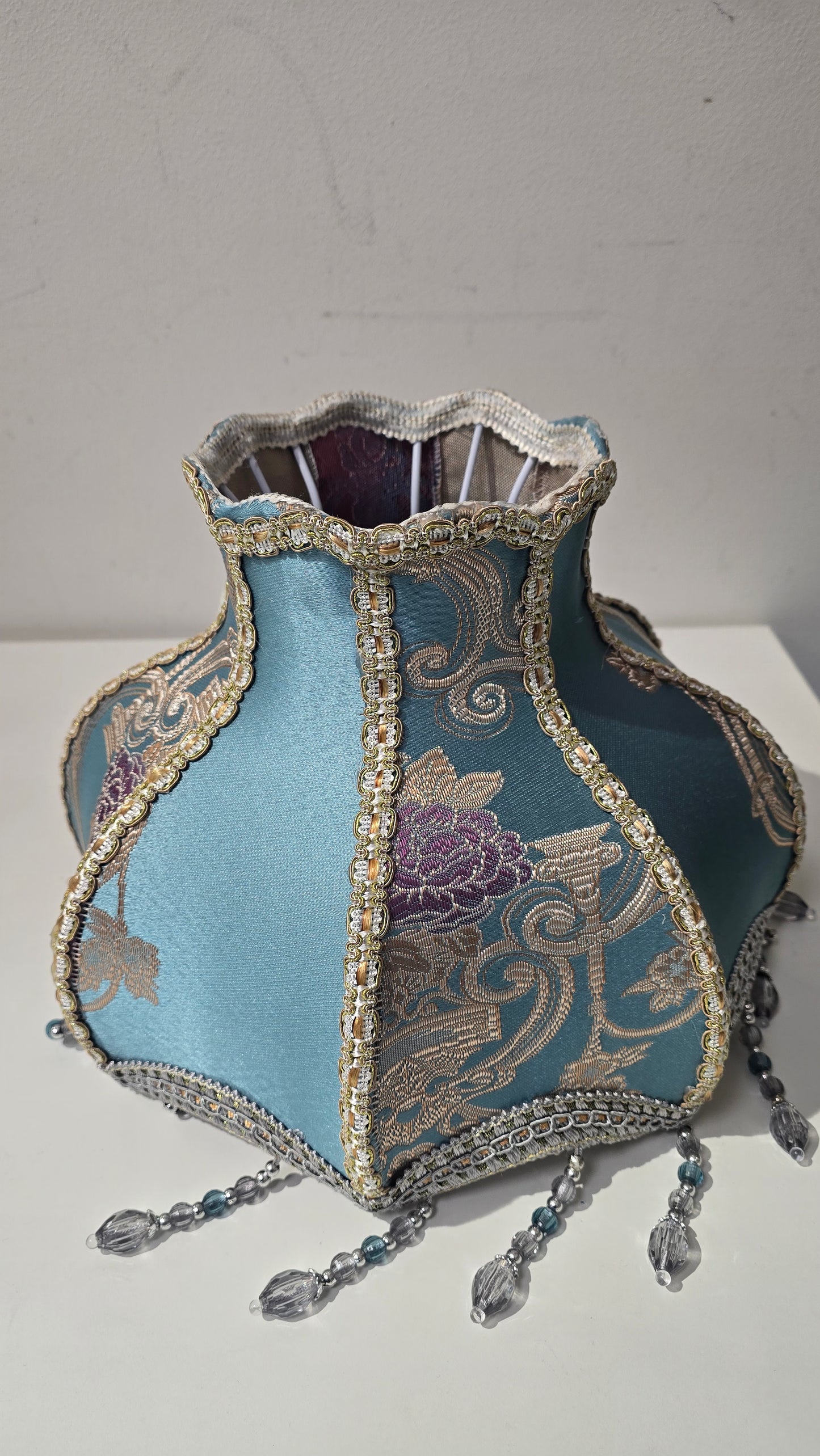Victorian Inspired Lamp shade with beaded tassels