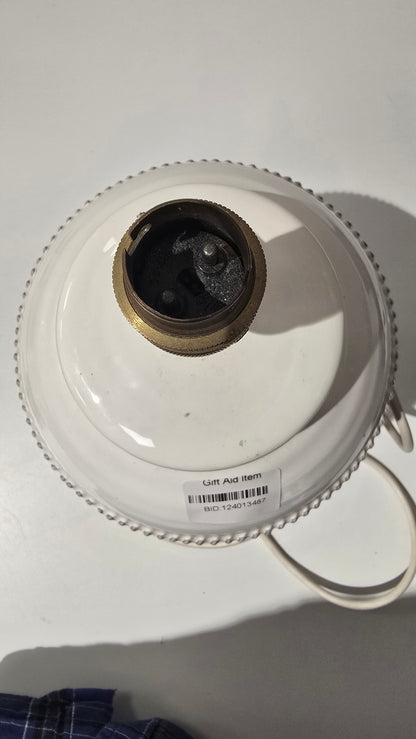 Vintage Laura Ashley White Ceramic Urn Shaped Lamp Base