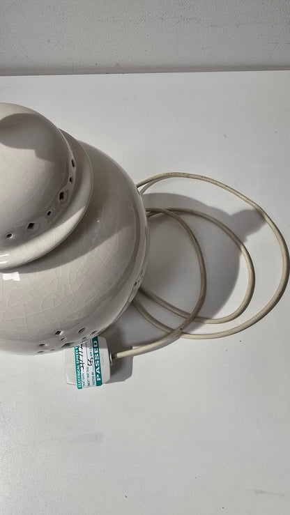 Vintage Laura Ashley White Ginger Jar Lamp Base