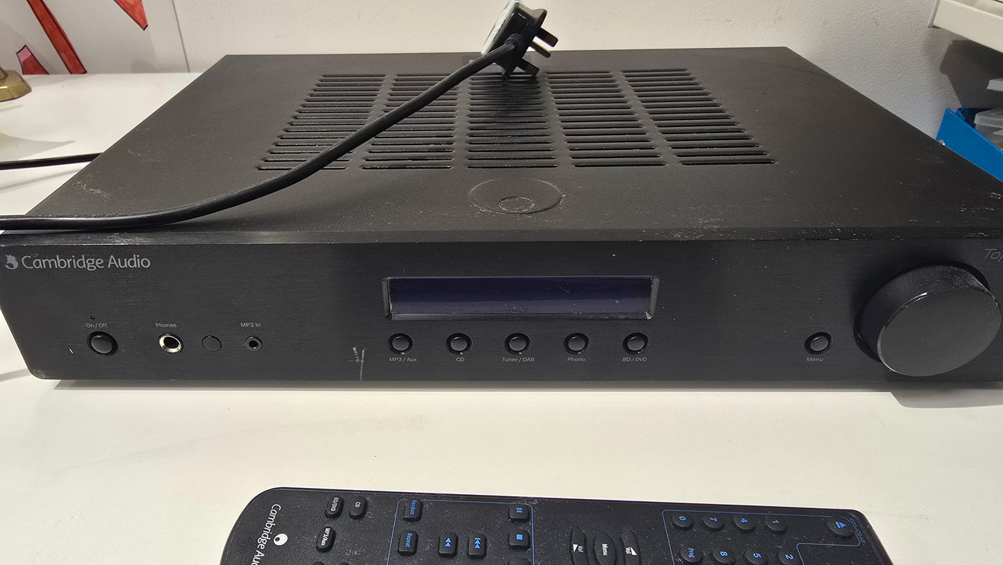 Cambridge Audio Topaz AM10 Amp & CD10 CD Player Bundle with Remote - TESTED