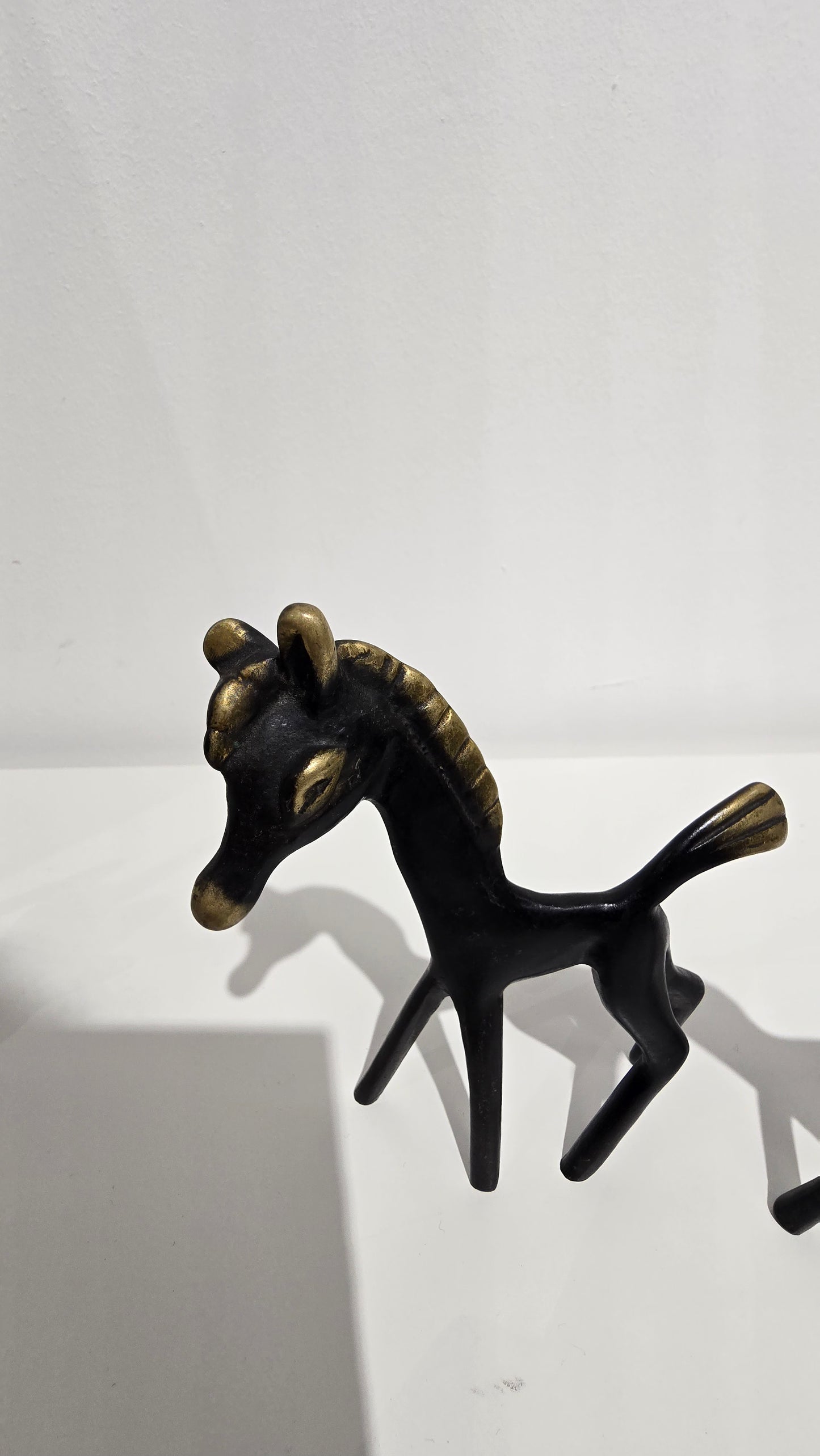 Vintage Walter Bosse Hertha Baller Brass Horse Figurine Set of 3