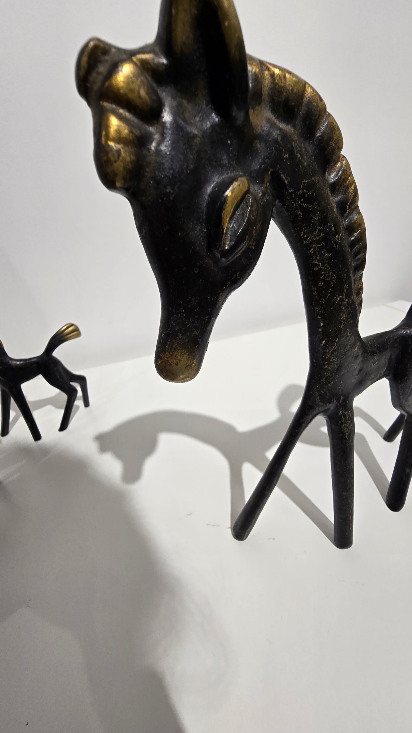 Vintage Walter Bosse Hertha Baller Brass Horse Figurine Set of 3