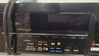 Denon AVR-X2600H 7.2 Channel 4K Ultra HD AV Receiver Dolby Atmos HEOS Black