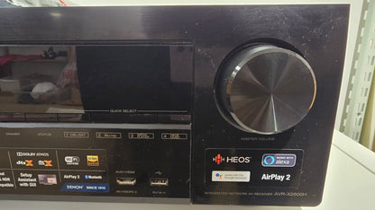 Denon AVR-X2600H 7.2 Channel 4K Ultra HD AV Receiver Dolby Atmos HEOS Black