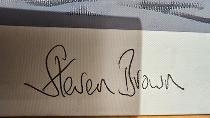 Steven Brown Hand Signed 'She Who is Brave' Canvas