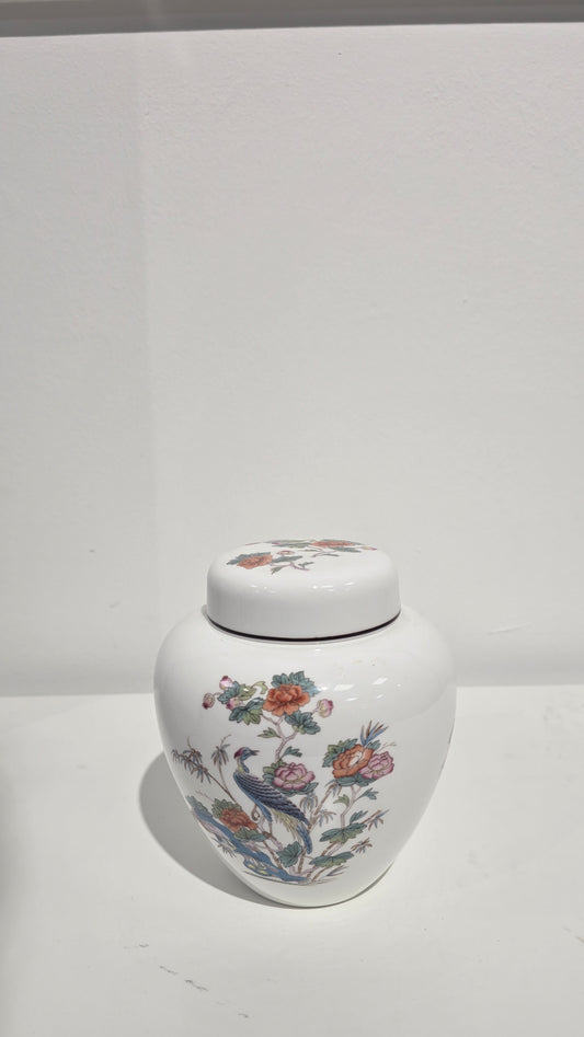 Vintage Wedgewood Kutani Crane Ginger Jar with Lid