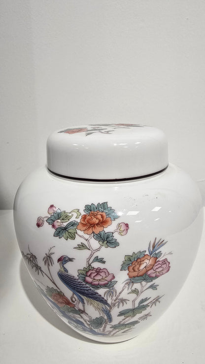 Vintage Wedgewood Kutani Crane Ginger Jar with Lid