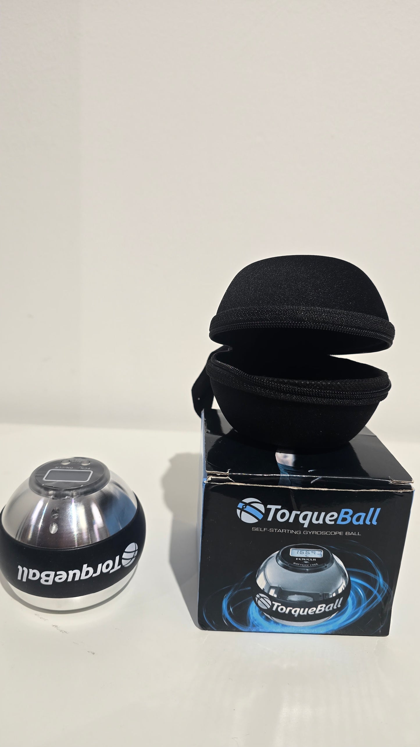 Torque Ball Gyroscope Wrist Ball Hand Exerciser Auto-start Grip Trainer With Case