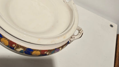 Trio set of Vintage Losol Ware Keeling & Co Berries 5665 Soup & Vegetable Tureens Lidded No Ladle