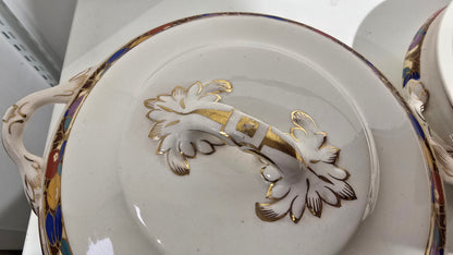 Trio set of Vintage Losol Ware Keeling & Co Berries 5665 Soup & Vegetable Tureens Lidded No Ladle