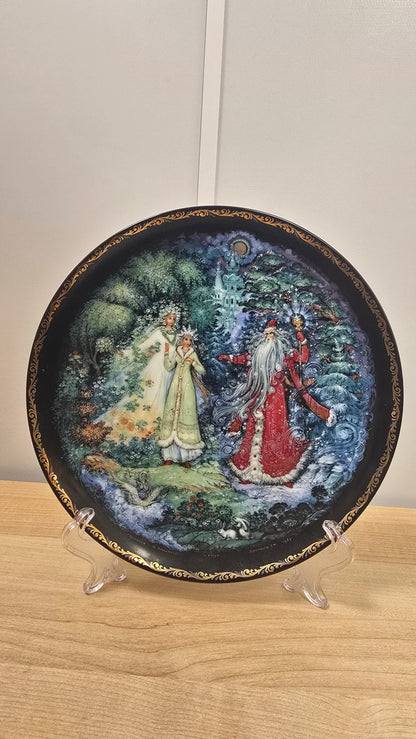 Vintage Russian Porcelain Collector Plate The Snowmaiden with Spring and Winter No 8 Bradex