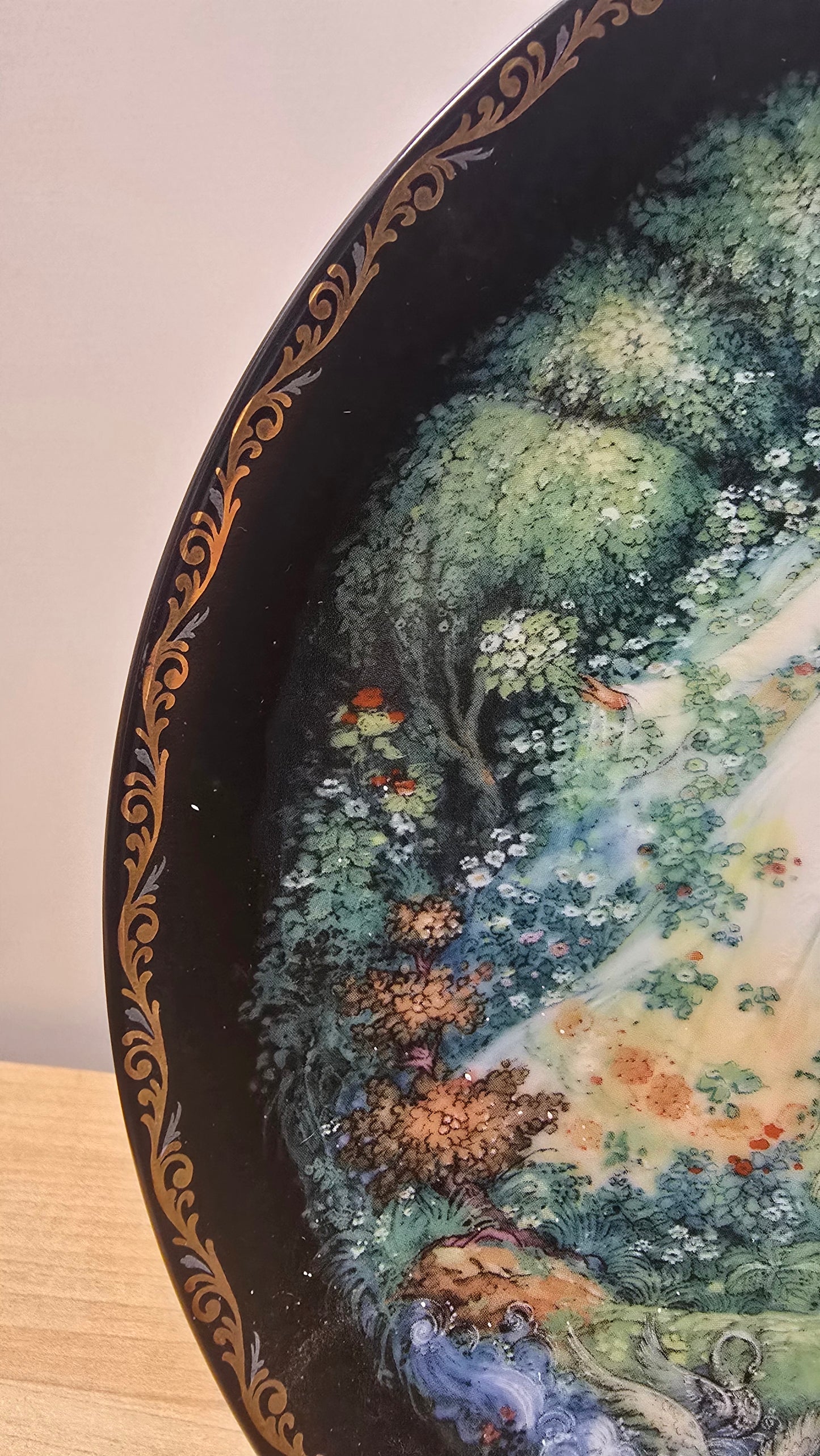 Vintage Russian Porcelain Collector Plate The Snowmaiden with Spring and Winter No 8 Bradex