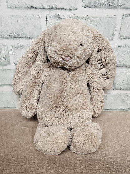 Jellycat Bashful Bunny with Embroidered Date 25.09.24