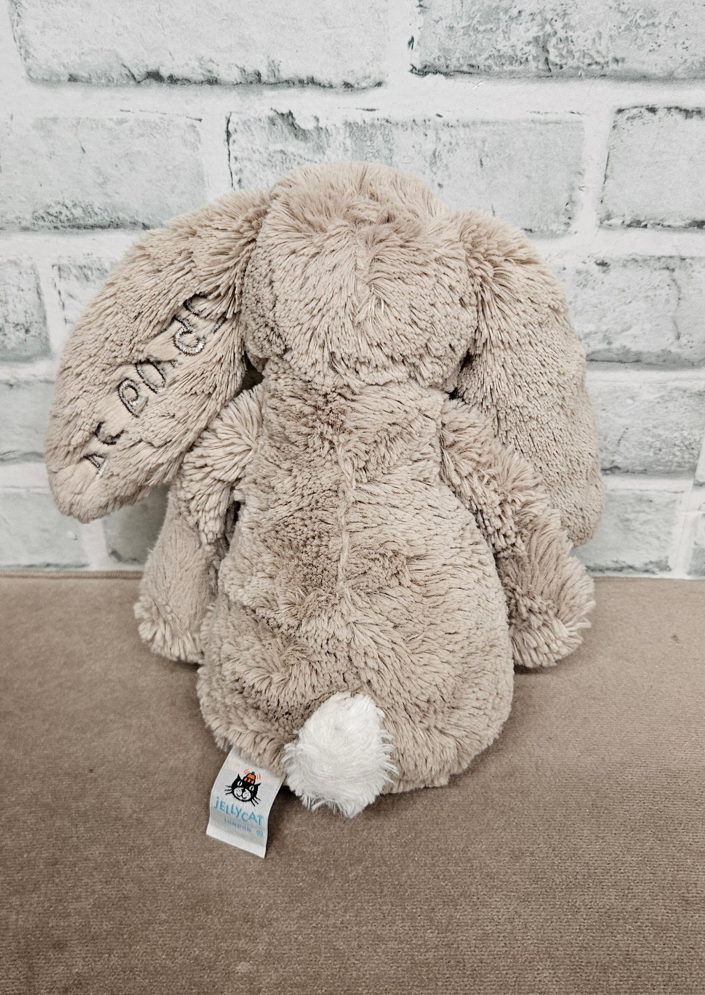 Jellycat Bashful Bunny with Embroidered Date 25.09.24