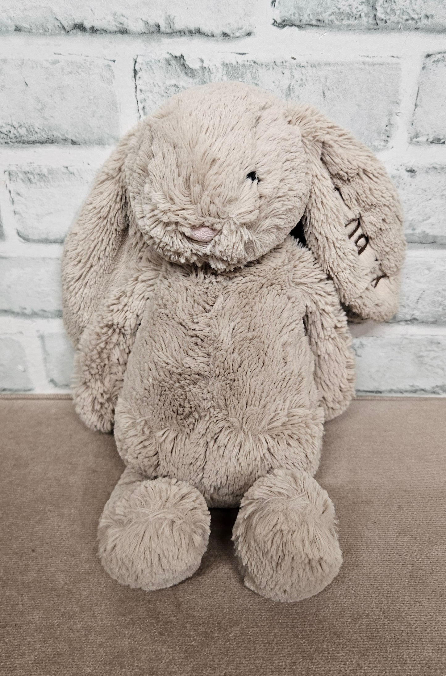 Jellycat Bashful Bunny with Embroidered Date 25.09.24