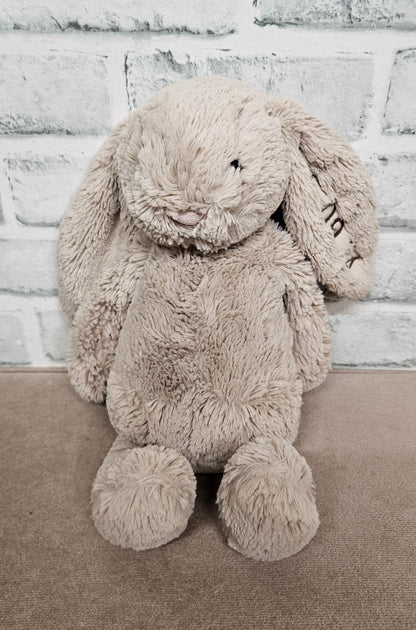 Jellycat Bashful Bunny with Embroidered Date 25.09.24