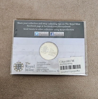 The Great British Coin Hunt UK 50p Sports Competitor Medallion SEALED