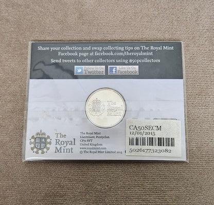 The Great British Coin Hunt UK 50p Sports Competitor Medallion SEALED