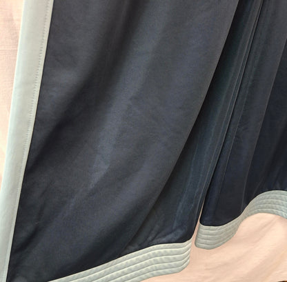 Ganni Wide Leg Track Trousers in Navy Size 10