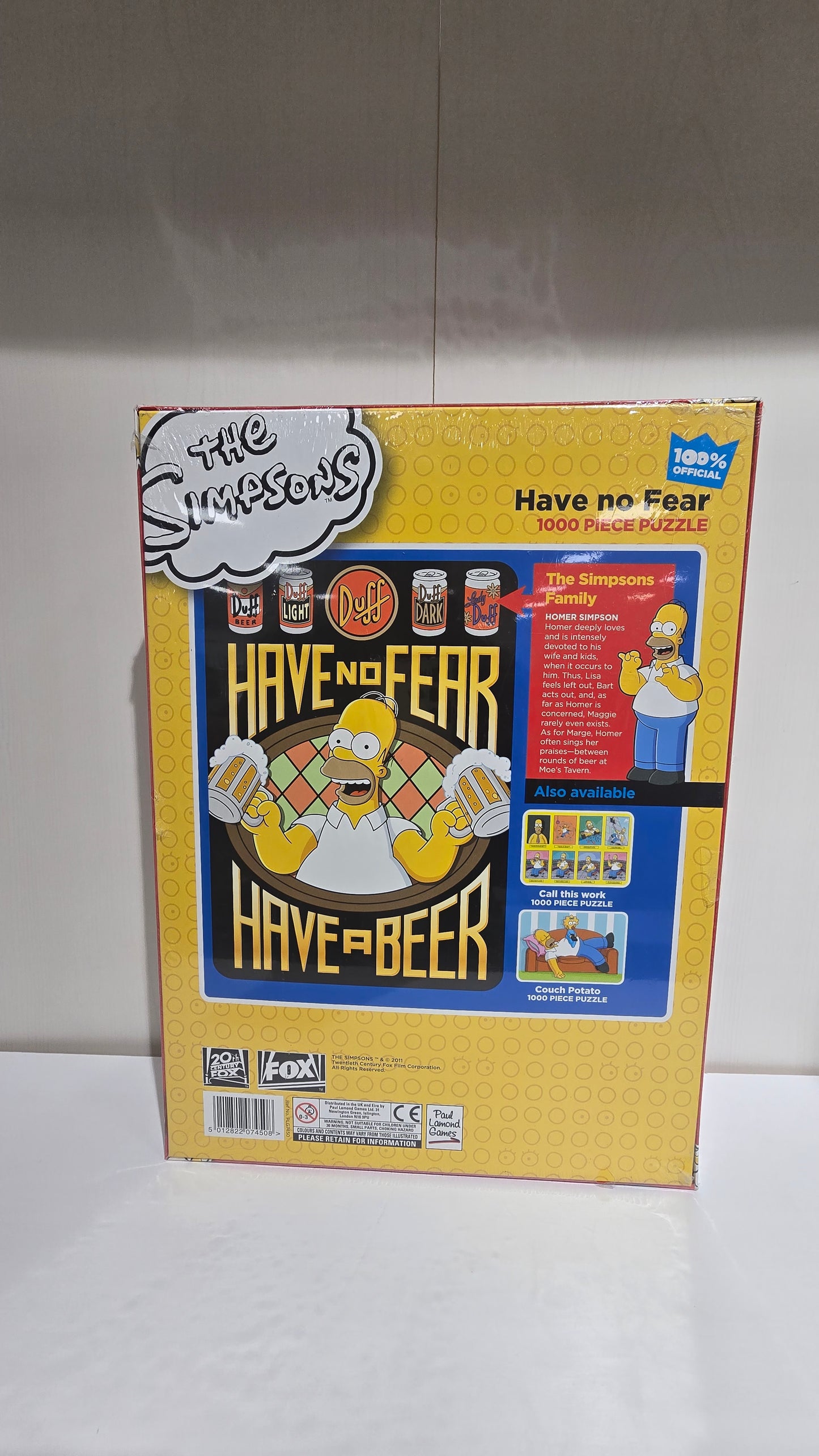 The Simpsons "Have No Fear" 1000 Piece Jigsaw puzzle - Sealed