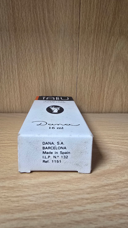 Vintage TABU Dana Locion Perfume 16ml Splash Bottle With Box FULL