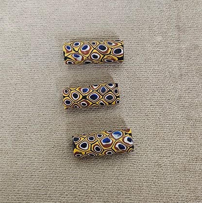 Antique Venetian 3 Millefiori African Beads