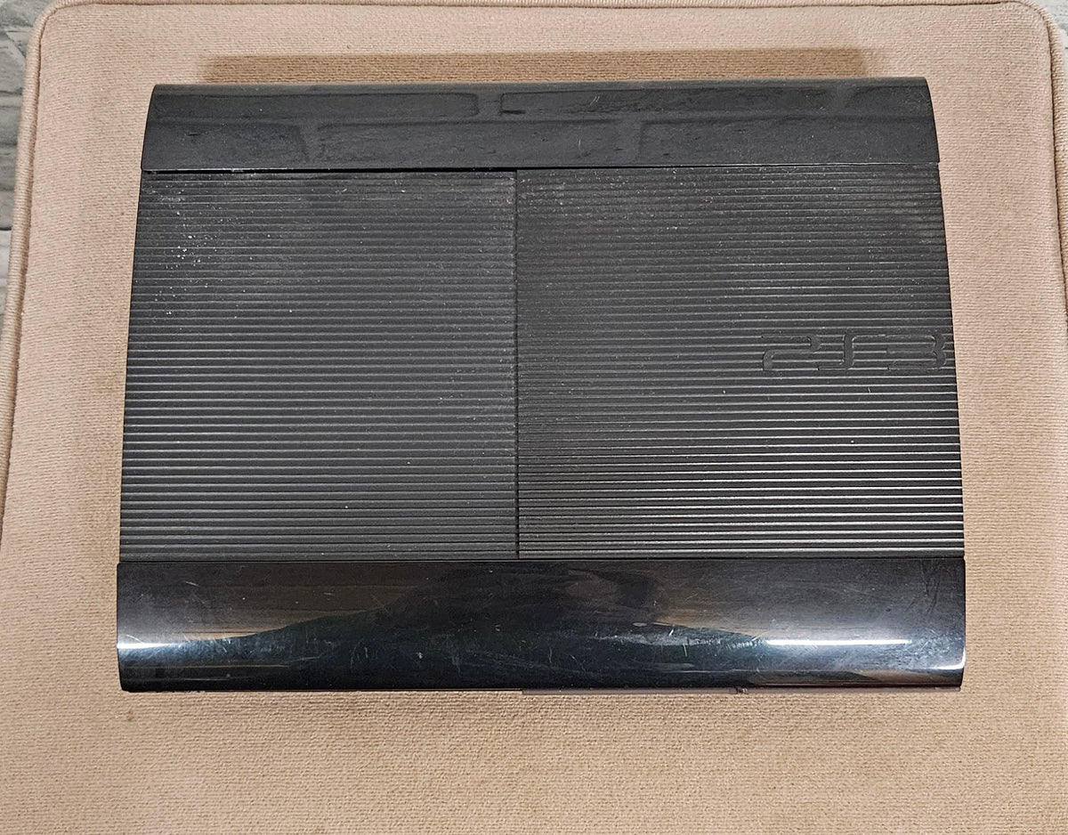Sony PlayStation 3 PS3 Super Slim 500GB Console with Official Controller and Third-Party Second Controller