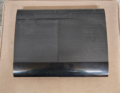 Sony PlayStation 3 PS3 Super Slim 500GB Console with Official Controller and Third-Party Second Controller