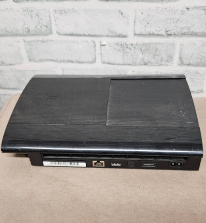 Sony PlayStation 3 PS3 Super Slim 500GB Console with Official Controller and Third-Party Second Controller