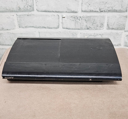 Sony PlayStation 3 PS3 Super Slim 500GB Console with Official Controller and Third-Party Second Controller