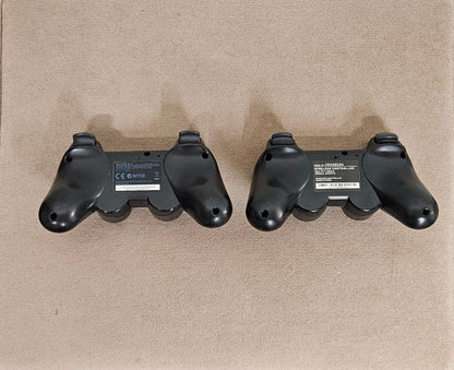 Sony PlayStation 3 PS3 Super Slim 500GB Console with Official Controller and Third-Party Second Controller