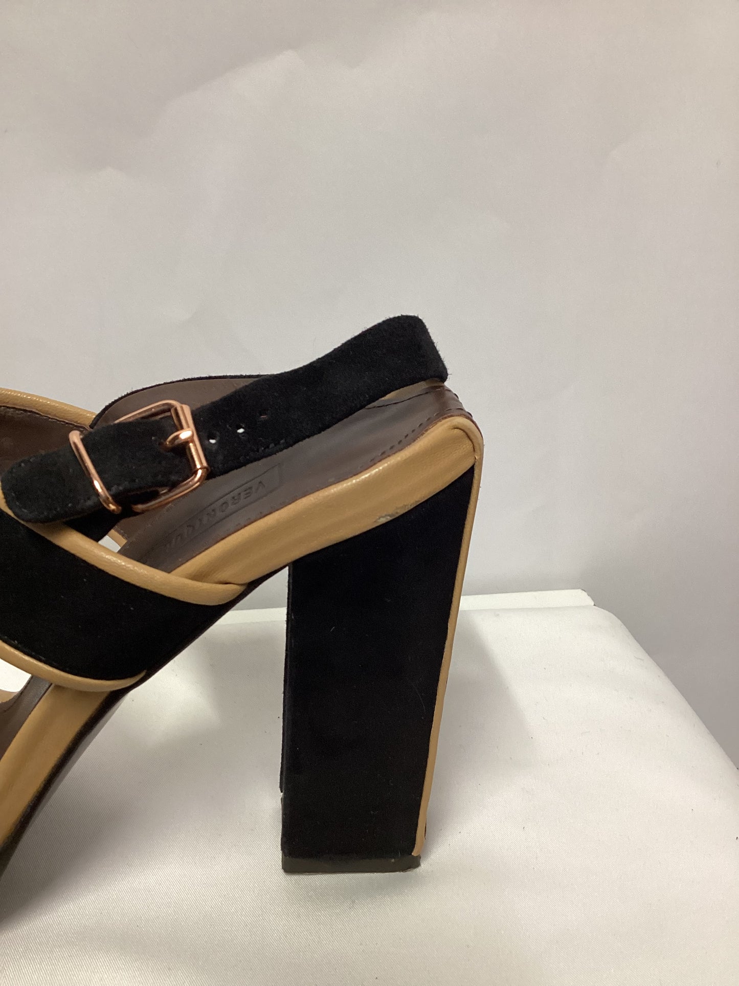 Véronique Branquinho Black, Brown and Beige High Heel Sandals 8