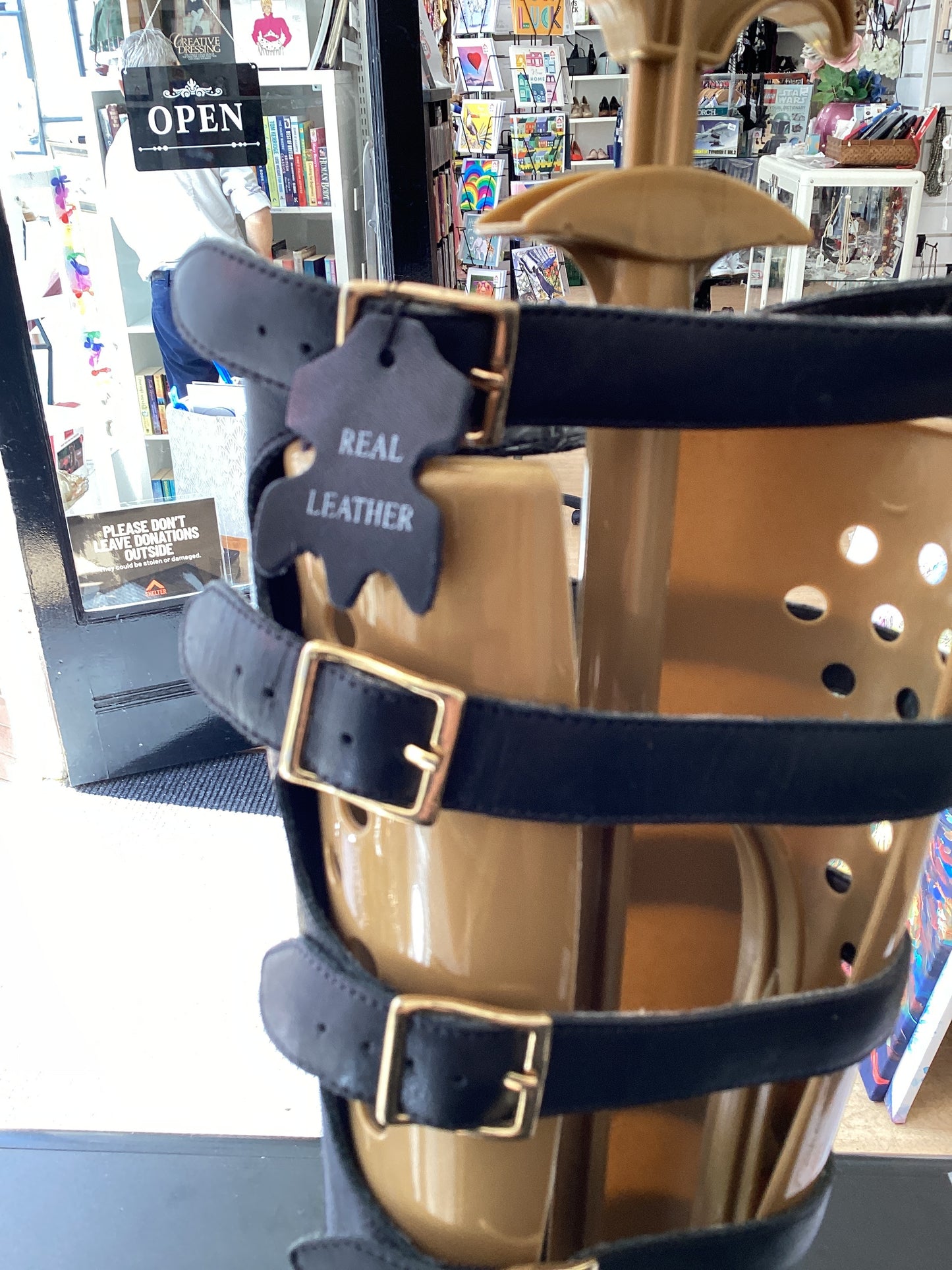 NEW look Size 8 Gladiator heels with heel sticker