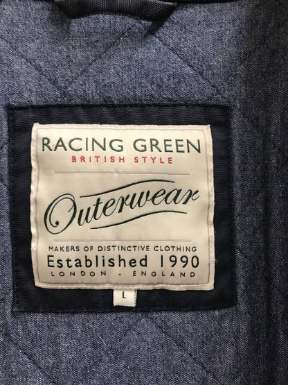 Racing Green Large Navy Blue Mens Coat