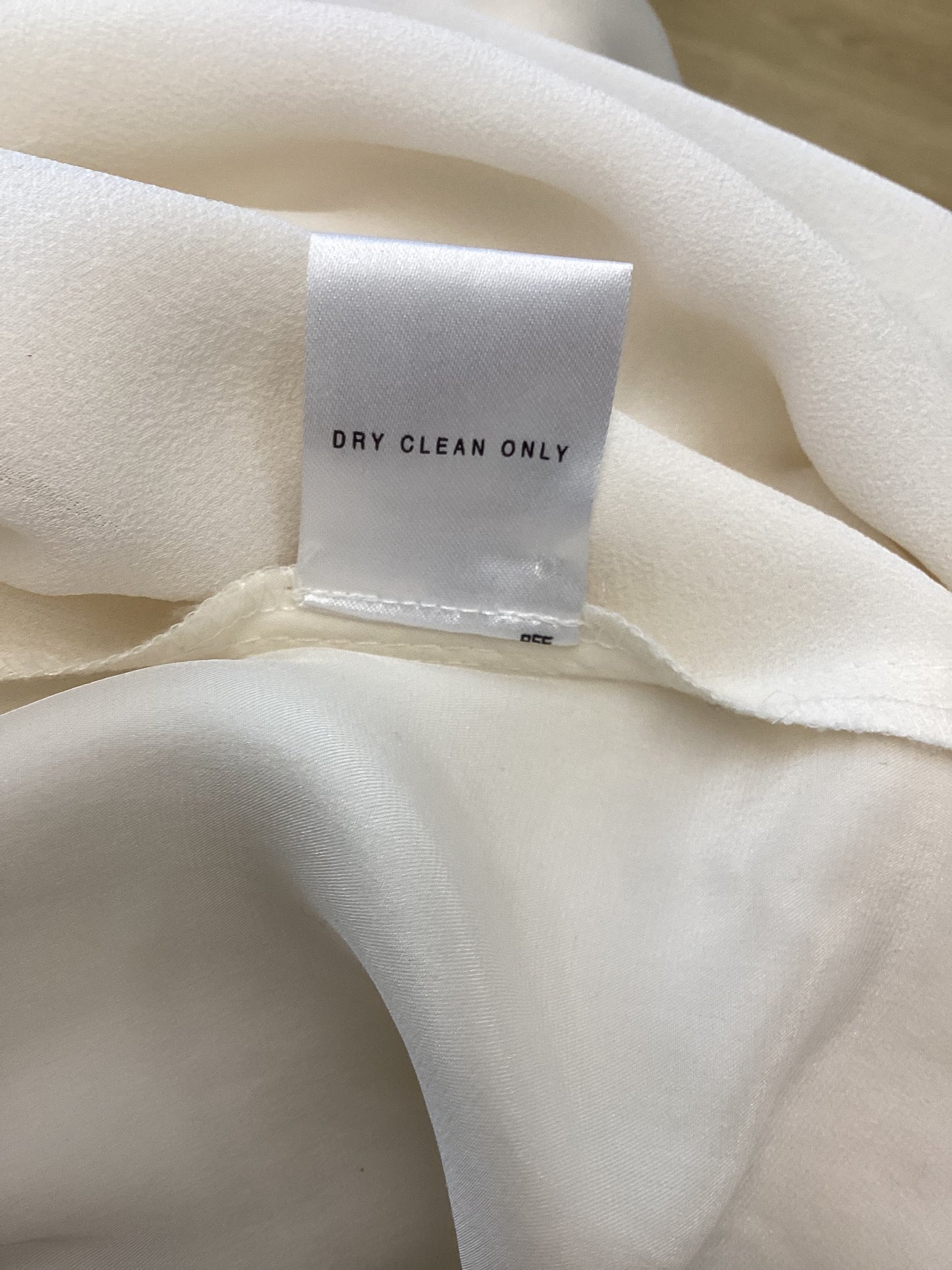 All Saints, White, Long Shirt, 100% Silk, Size 14