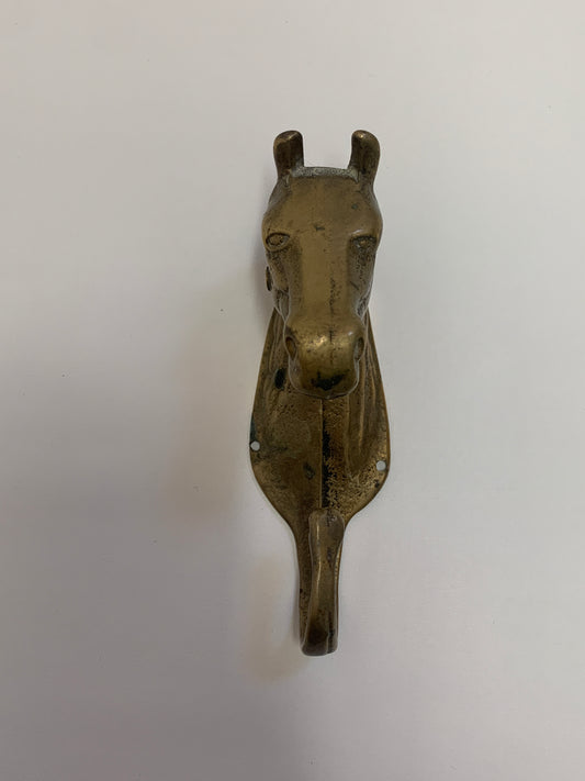 Vintage Brass Horse Head Coat Hook