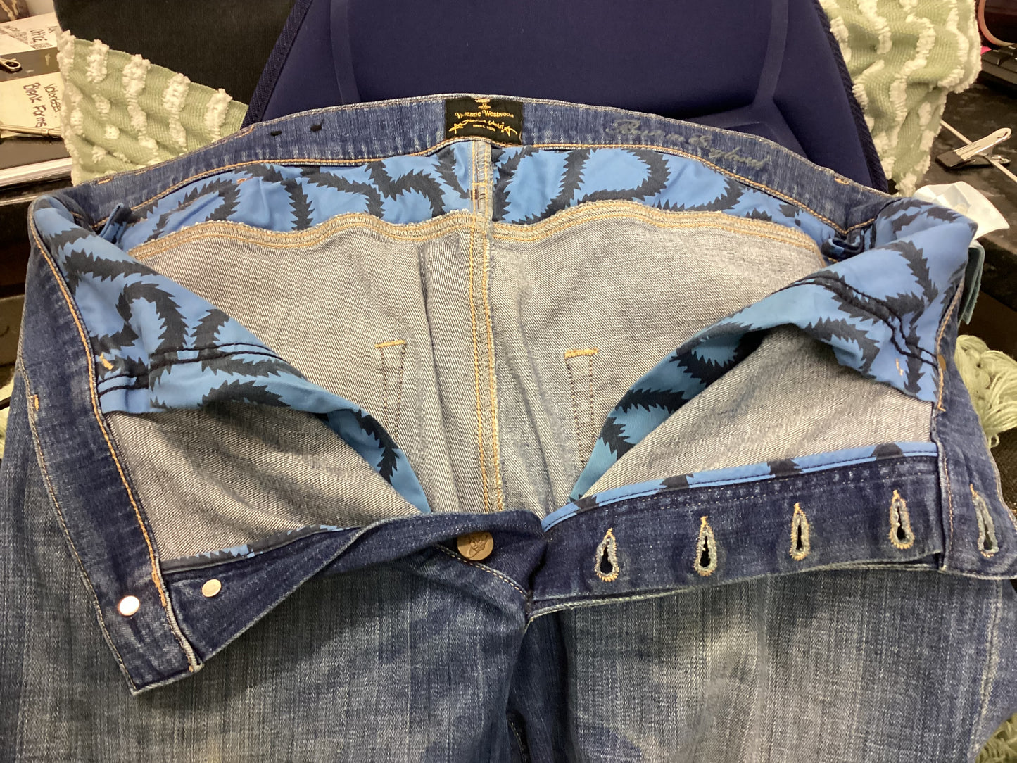 Vivienne Westwood Anglomania Mens Blue Denim Jeans W34